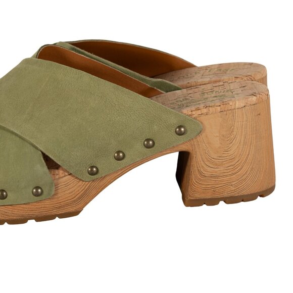 Kork-Ease Women's Tatum Leather 2-3/4" Heel Slide Sunflower Platform Sandals 10M - Picture 11 of 13